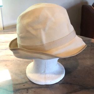 Muhlbauer Cream Fedora hat Austria made wool felt